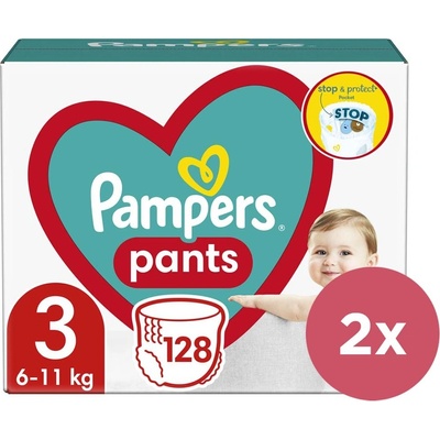 Pampers 2x Pants 3 128 ks