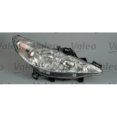 VALEO PEUGEOT 207, 06- pr. svetlo H7 + H1 (el. ovládané + motorček) (prvovýroba) L