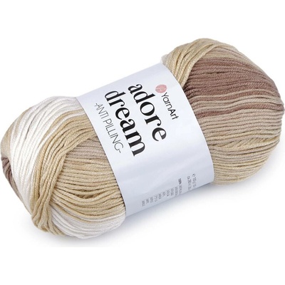 Pletací příze Adore Dream 100 g Varianta: 1 (1068) béžová, Balení: 1 ks 55749/140789/257100