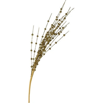 Palmový list třpytivý 56 cm - stříbrný