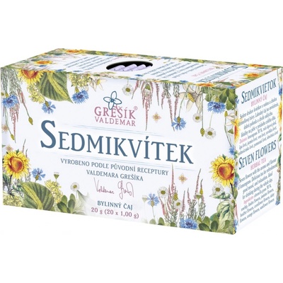 GREŠÍK čaj bylinný sedemkvietok 20 x 1 g