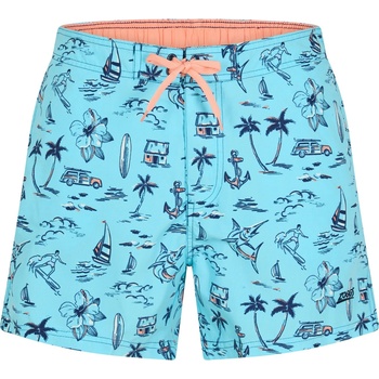 Zoggs Мъжки къси панталони Zoggs Aloha 15 Shorts Mens - Blue