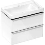 Hansgrohe Xelu Q - Шкафче с умивалник, 63x78x50 см, 2 чекмеджета, лъскаво бяло/хром 54380000 (54380000)