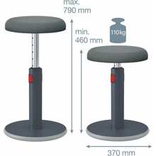 Leitz židle pro sezení/stání Ergo Cosy šedá 65180089