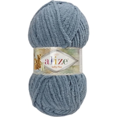 Alize Softy Plus 87 šedá