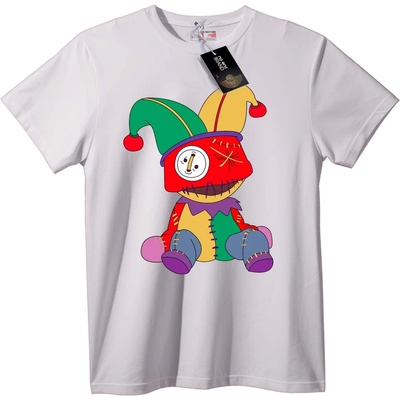 NOONEBRAND Тениска с шутовски часовник - M, Black