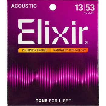 Elixir Nanoweb Phosphor Bronze HD Light