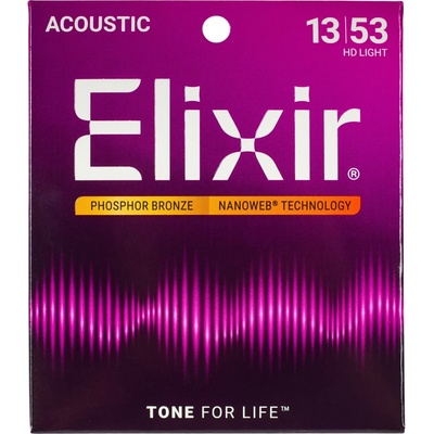 Elixir Nanoweb Phosphor Bronze HD Light