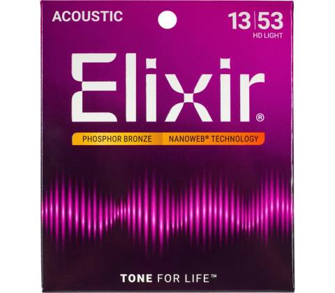Elixir Nanoweb Phosphor Bronze HD Light