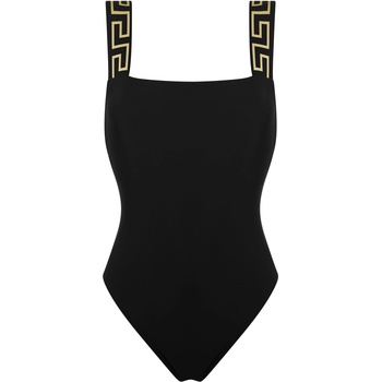 Versace icon Greca Border One-Piece Swimsuit - Black A1008