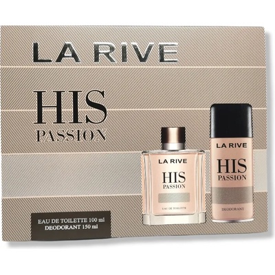La Rive подаръчен комплект за мъже, EDТ 100мл + дезодорант 150мл, His Passion