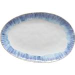 COSTA NOVA Бяло-синя керамична табла за сервиране Brisa, дължина 41 cm - Costa Nova (ZCN-GOA411-RIA)