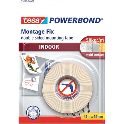 Tesa Powerbond Oboustranná lepicí páska interier 19 mm x 1,5 m