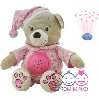 Baby Mix medvídek s projektorem růžový