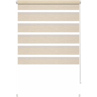 Gardinia Krémová roleta deň a noc 42,5x150 cm Zebra Silvalin