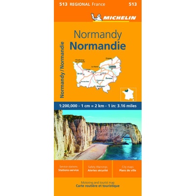 Normandy - Michelin Regional Map 513