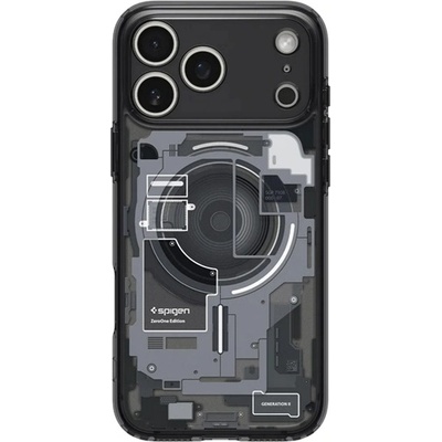 Spigen iPhone 17 Pro SPIGEN ULTRA HYBRID ZERO ONE Пластмасов удароустойчив капак за телефон MagSafe, черен ACS10073 (ACS10073)