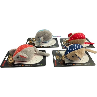 Котешка играчка мишка PET INTEREST Funny mouse Silver Vine & Feather Toys (25522)