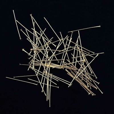 Pro Háčkování Ketlovací nýt 35 x 0,7 mm 10 ks zlatý