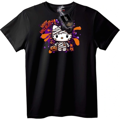 NOONEBRAND Тениска Halloween Мумия Hello Kitty - XS, Black