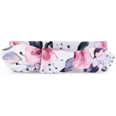 T-tomi Čelenka zavazovací pro dospělé pink Flowers – Zboží Dáma