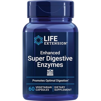 Life Extension Enhanced Super Digestive Enzymes, храносмилателни ензими, 60 растителни капсули