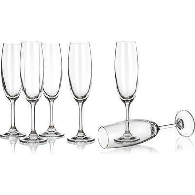 UET C BANQRYSTAL na šampus flétna LEONA MAT369990 6 x 210 ml