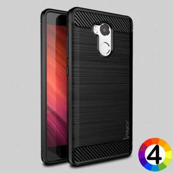 Image 1 of Xiaomi Redmi 4 Удароустойчив Carbon Fiber Калъф и Протектор