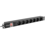 Lanberg 7 Plug 2 m Switch PDU-07F-0200-IEC-BK