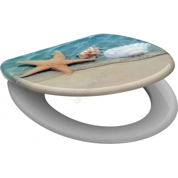 SCHÜTTE 82196 - Тоалетно седало BEACH с плавно затваряне (SoftClose), от дуропласт (CH0023)