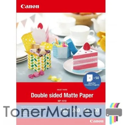 Canon Фотохартия Canon Double Sided Matte Paper MP-101D, A4, 50 sheets, 4076C005AA