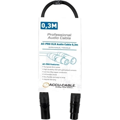 Accu-Cable AC-PRO 0, 3 m Микрофонен кабел (1611000072)