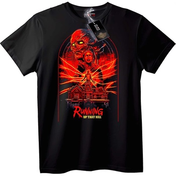 NOONEBRAND Тениска Running Up That Hill - 2XL, Black