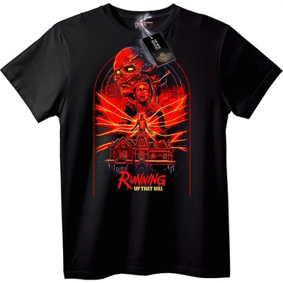 NOONEBRAND Тениска Running Up That Hill - 2XL, Black