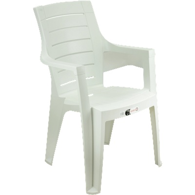 Novussi NOVUSSI-Стол с подлакътник "ELEGANCE WOOD" 62x57xh88cm БЯЛ (GRD005) (0142444)