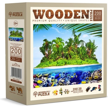 Wooden City - Puzzle Exotic Treasure Island wooden - 200 piese