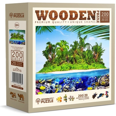 Wooden City - Puzzle Exotic Treasure Island wooden - 200 piese