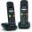 Gigaset Gigaset E290 Duo телефон с големи бутони и 2 слушалки, черен (L36852-H2901-B101)