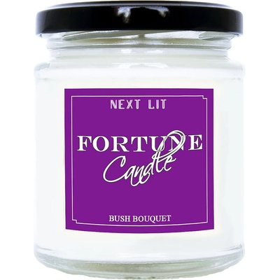 With Scent of Books Ароматна свещ с късметче Next Lit Fortune Candle - Bush Bouquet, на български език (NLFC03_BG)