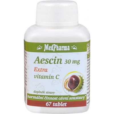 MedPharma Aescin 30 mg Extra Vitamín C 67 tabliet