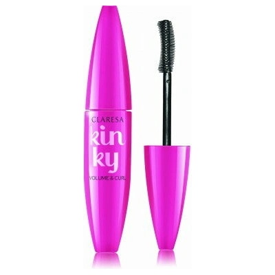 Claresa kinky Deep Black maskara zhusťujúca a podkrúcajúca 12 ml