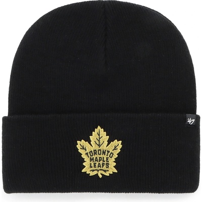 47 Brand Pánská Toronto Maple Leafs NHL Haymaker Metallic ’47 CUFF KNIT Black