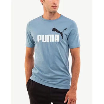 PUMA Essentials+ 2 Col Logo Tee Blue