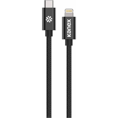 Kanex Premium DuraBraid USB-C to Lightining Cable - сертифициран (MFI) USB-C към Lightning кабел за Apple устройства с Lightning порт (120 см) (черен)