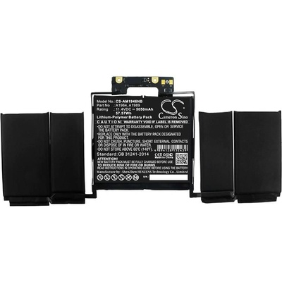 Cameron Sino Батерия за лаптоп Apple MacBook Pro 2.3 GHZ Core I5(I5-8259U) A1989(EMC 3214) A1964, A1989 LiPo 11.4V 5050mAh CAMERON SINO (CS-AM1946NB)