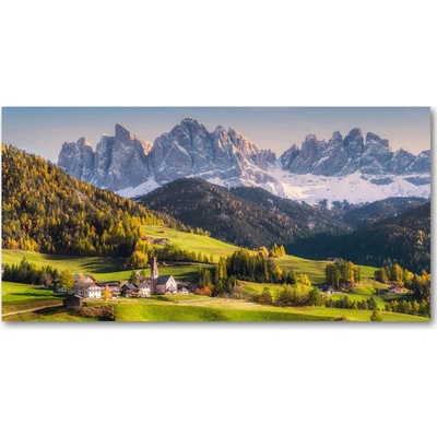 Fotoobraz na skle Panorama hory 100x50 cm