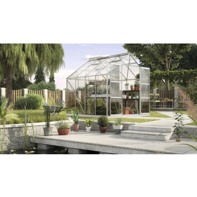Vitavia Uranus 6700 skleněný 3 mm 257 x 258 cm stříbrný+ základový rám
