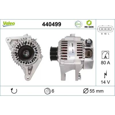 VALEO Alternátor VALEO RE-GEN REMANUFACTURED VA 440499
