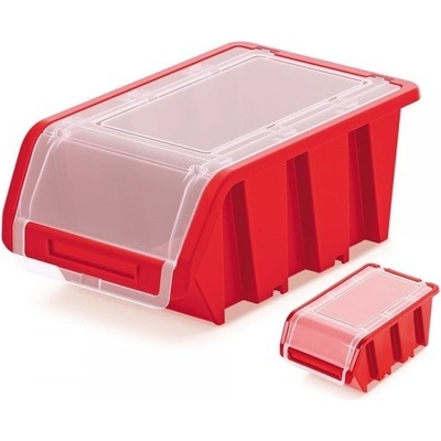 Rauman Úložný box uzavíratelný 49 x 29,8 x 21 cm červená