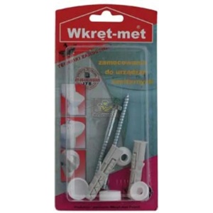 Wkret-met Комплект за монтаж на WC 10х80 бял Wkret-met